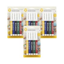 윌튼 파인 팁 푸드라이터 식용 컬러 마커 5정 Wilton Fine Tip FoodWriter Edible Color Markers, 4팩
