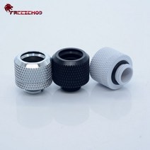 커스텀수냉 고사양컴퓨터 게이밍데스크탑 FREEZEMOD-OD14mm 하드 튜브 피팅-물 냉각 피팅 G1/4 '', 한개옵션1, 02 Silver