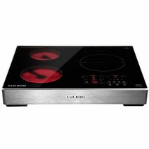쿠쿠 하이브리드 전기레인지 CIHR-A301FB (인덕션 1구+하이라이트 2구), 스타일:고급형