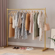 일자형 옷걸이 행거(150cmx130cm)(골드), 상세 참조