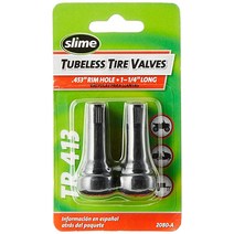 Slime 2080-A 고무 타이어 밸브 스템 3.2씨엠 CM(1-1/4인치) TR 413, Single