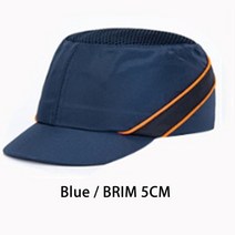 안전 헬멧 안전모 Deltaplus 범프 캡 경량 야구 여름 노동 보호 작업 모자 통기성 anti-collision cap, 파란색 5cm 테두리, 6.blue 5cm brim