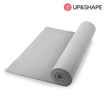 UP&SHAPE 헬스 요가 매트 PVC 8mm, 그레이