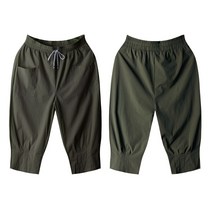 애니진 여성 7부 밑단주름 바스락 밴딩팬츠 4111