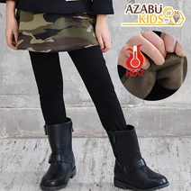 [아자브키즈] 기모 카모 치랭스 아동치마레깅스 여아겨울레깅스