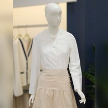 나이스크랍 나이스클랍 레이스 카라 블라우스(A231PWB208)WH