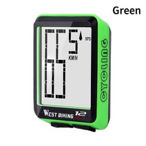 자전거롤러 고정로라 평로라 무선 유선 자전거 컴퓨터 백라이트 속도계 주행 거리계 방수 사이클링 스톱워치 로드, 01 Green