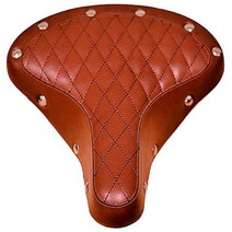 대만에서 제작! Fito GSS 클래식 비치 크루저 픽시 픽스 기어 자전거 안장 시트 스프링 서스펜션 포함 (브라운) 100939