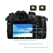 ULBTER GH5 액정보호필름 파나소닉 LU믹스 GH5S 4K 디지털 카메라 및 핫 슈 커버 0.3mm 9H 경도 강화 유리 슬림 긁힘 방지 지문 기포 [3팩]
