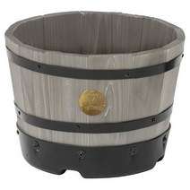 [바보사랑] 우드 배럴 플랜터 S 그레이, 상세 설명 참조