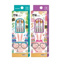 모나미 모니주 5본입 연필 B 남아, 3개