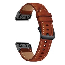Easyfit 가죽 밴드 Garmin Fenix 7 7X 6 6X Pro 5X 5 3 hr 945 COROS VERTIX 2 팔찌 손목 스트랩 스마트 액세서리, [09] For Fenix 6 6Pro, [02] brown bk