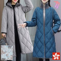 77우먼스 여성 하이넥퀄팅롱패딩 8컬러 아우터 포켓 집업 겨울 다이아 하이넥 빅사이즈 퀄팅 롱 패딩 데일리룩 데이트룩 이월 이월상품 [리현커머스]