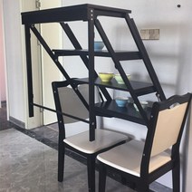 변신 식탁 트랜스포머 신기한 접이식 다용도 공간활용 벽걸이 숨겨놓는 테이블, 판재MDF흰색특별가격구별참고