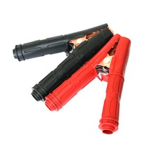 자동차 점프선 집게 악어 클립 점프케이블 휴대용 배터리 집게 밧데리, 블랙1개