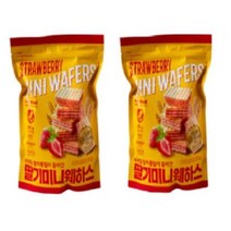 노브랜드 딸기 미니웨하스 300g x 2개 (대용량), 1세트
