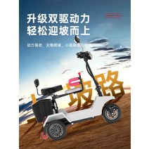 세발전기자전거 자토바이 노인 삼륜 전동 성인 라이딩, 상세 페이지 참고, 블랙 36V 12a 35km48V