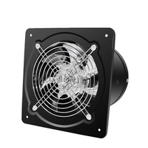 환풍기 주방 화장실 환기 팬 고기집 식당 배기팬, 7인치 스테인리스 스틸 블랙