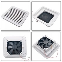 캠핑 트레일러 악세서리 12v air vent 환기 블레이드 팬 배기 팬 플라스틱 냉각 방수 rv trailer caravan side white 1 set, 노인 간호