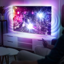 [가온에이앤씨] 소리감지 LED 간접 조명 히든 라인 PC방등 무드등 2m, 상세 설명 참조