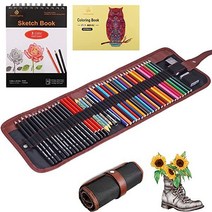 인물 스케치 드로잉 아트 연필 키트 52피스 세트, 52 pack has sketchbook colorin