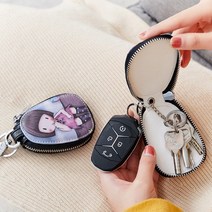 감성 키지갑 스마트키 가죽 차량케이스 열쇠고리 자동차키링 키홀더, 러블리걸