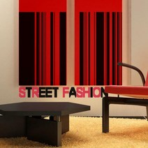 pb082-STREET FASHION(거리의패션)_그래픽스티커, 블랙 레드