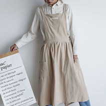 린넨 모던 앞치마 에이프런 3style, 모던앞치마 B / 베이지