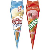 글리코 자이언트 카프리코 콘 초코스낵 ( 딸기맛 / 밀크맛 ), 밀크맛(파랑)