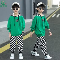 셀럽당 소년용 후드 셋트 주니어 트레이닝 상하복 A01150
