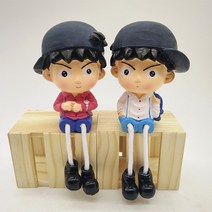 장식인형 큐트소녀 소품 매달린발 작은동물 미니미 미니어쳐 아이디어 바탕화면 인테리어 나무수지 거실, 77번