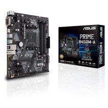 ASUS PRIME B450M-A AMD B450M (Ryzen AM4) 마이크로 ATX 마더보드 M.2 지원 HDMI DVI-D D-Sub SATA 6 Gbps 1 G, 새로운, 01 Second-Hand