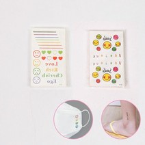 RT 물전사 타투 마스크 꾸미기 스티커 30종 A/B DD-10807, 패턴:B