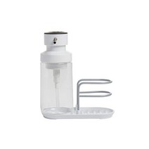 KitchenAid 비누 디스펜스 팜 브러시 2.95 x 2.17 3.54인치 블랙, 비누 펌프 스폰지 캐디