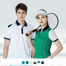 미니홈 카라 마이배색 W 단추 NT10 쿨론 PH 반팔