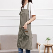 쇼핑피플 북유럽 공효진 앞치마, 1개, 레드
