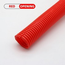 PP 절연 주름관 와이어 호스 스레딩 플라스틱 보호 슬리브 1 m 5m 10m 75mm345mm, 4.Red Open - AD 13 x ID 10mm -