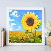 수재샵 하늘바라기 (라운드 2.8mm 3D 가로 40cm X 세로 40cm) 보석십자수