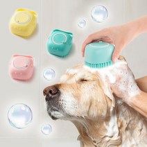 (1+1) 반려동물 강아지 고양이 펫 샴푸 마사지 목욕 실리콘 브러쉬, 민트 2개