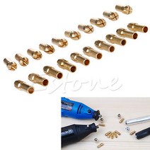 10pcs 드릴 척 비트 dremel 회전 도구 용 황동 콜렛 미니 드릴 척 4.3mm 직경 0.5mm-3.2mm 전동 공구 액세서리