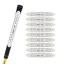 매직그립 부착형 미끄럼방지 붙이는 골프그립 테이프 10매입, 디셈버화이트