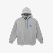 공용 MLB 에이스 카드 LA 다저스 후드 헤더 그레이 13338703