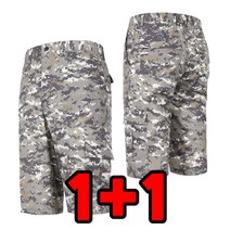 [늑대와여우] 1+1원플러스원 남성 밀리터리 7부바지 여름 작업복바지 카고 건빵바지 빅사이즈