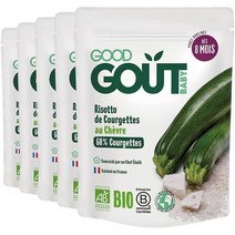 GoodGout 굿고우트 8개월 애호박 고트치즈 이유식 190g 5팩