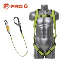 프로식스 PRO6 전체식안전벨트(보급형) TA-20 웨빙S/T대구경훅 허리없음 건설 산업현장 안전그네