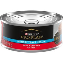 Purina Pro Plan Focus 요로 건강 포뮬러 비프 치킨 앙트레 파테 캣 푸드 5.5oz 캔 케이스 24강아지