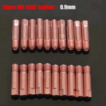 20 Pcs 팁 가스 노즐 MB-15AK M6 x 25mm 용접 토치 접촉 0.60.80.91.01.2mm, 03 0 9mm