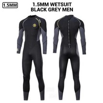 해녀복 해남복 스쿠버 다이빙 슈트 잠수복 네오프렌 수중 카이트 스피어피싱 자켓 바지, MA002 GY Wetsuit Men+3XL 90-10