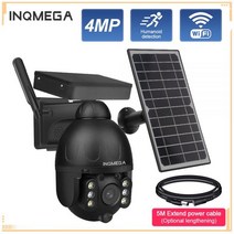 INQMEGA 400만화소 와이파이 태양 카메라 비디오 감시 무선 보안 레코더 분리형 CCTV 캠, 01.CN_03.4MP 카메라 add 32G
