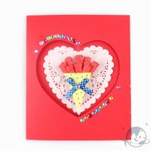 VEDANA 카네이션 모빌카드만들기 어린이집카네이션 스승의날만들기 가정의달, 상세페이지 참조